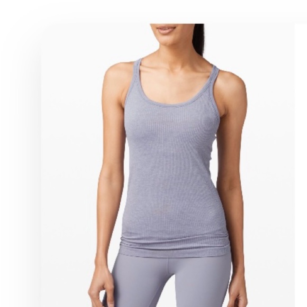 Lululemon Ebb to Street Tank top in peri purple - full length